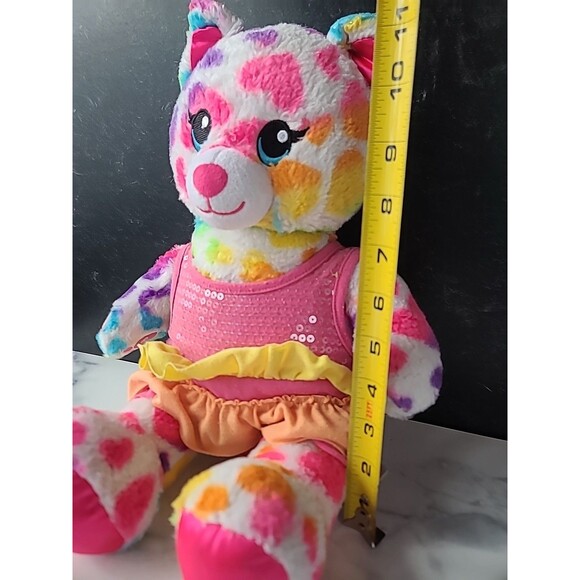 Build A Bear Rainbow Cat Stuffed Plush USED READ DESCRIPTION - Picture 7 of 10